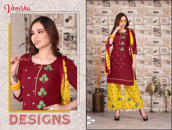 Venisha Humasafar Designer Rayon Readymade Salwar